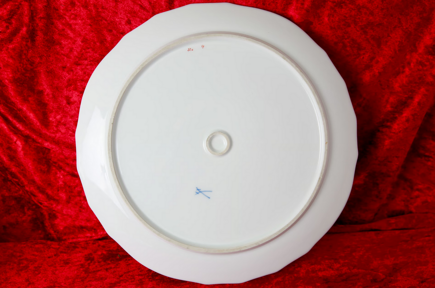 Meissen Tortenplatte Bunte Blume