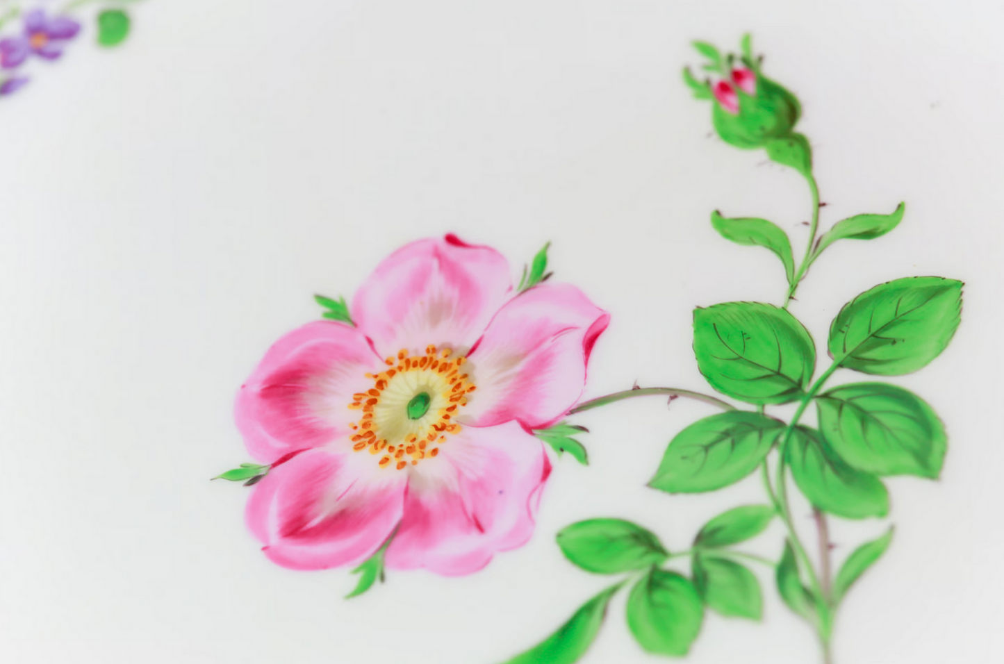 Meissen Tortenplatte Bunte Blume