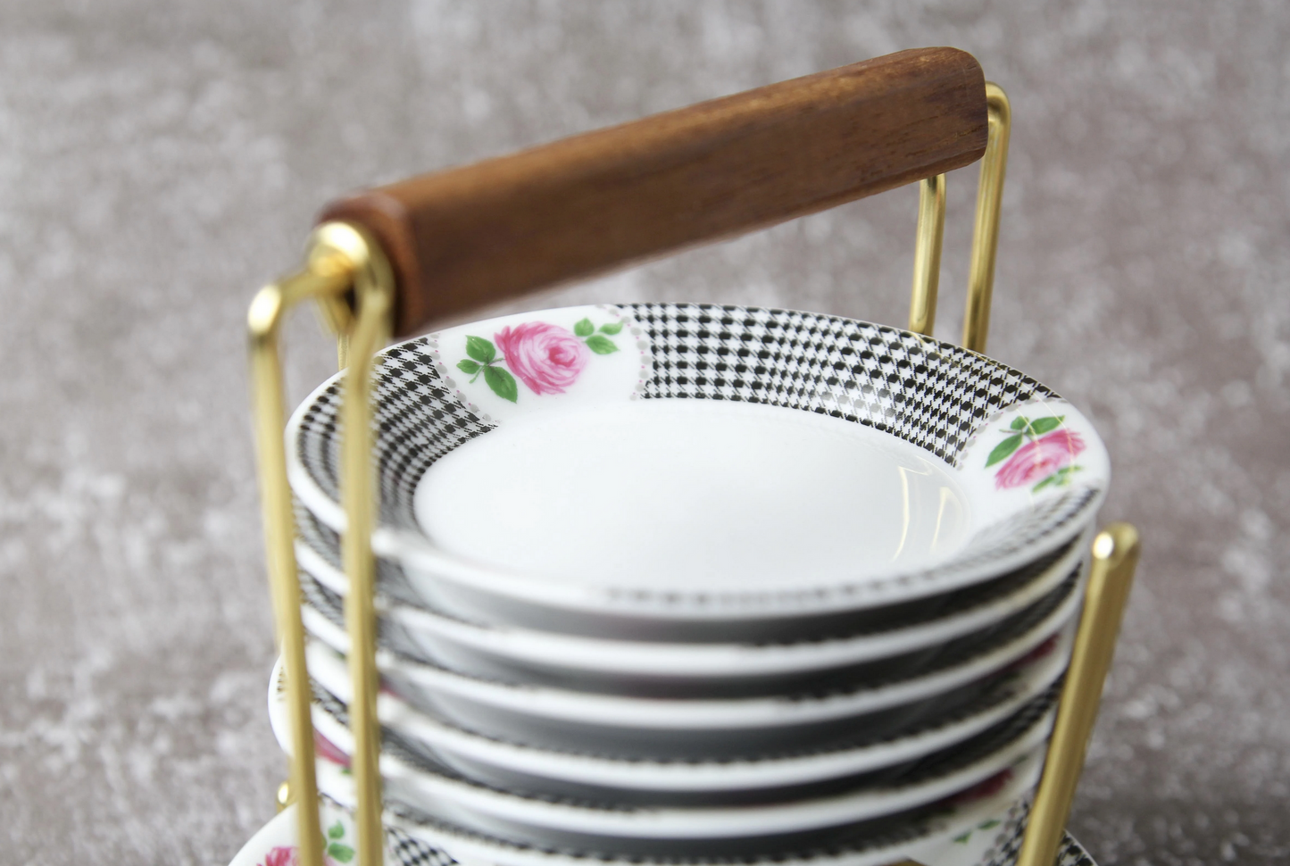 Kleine Etagere Winterling Porzellan