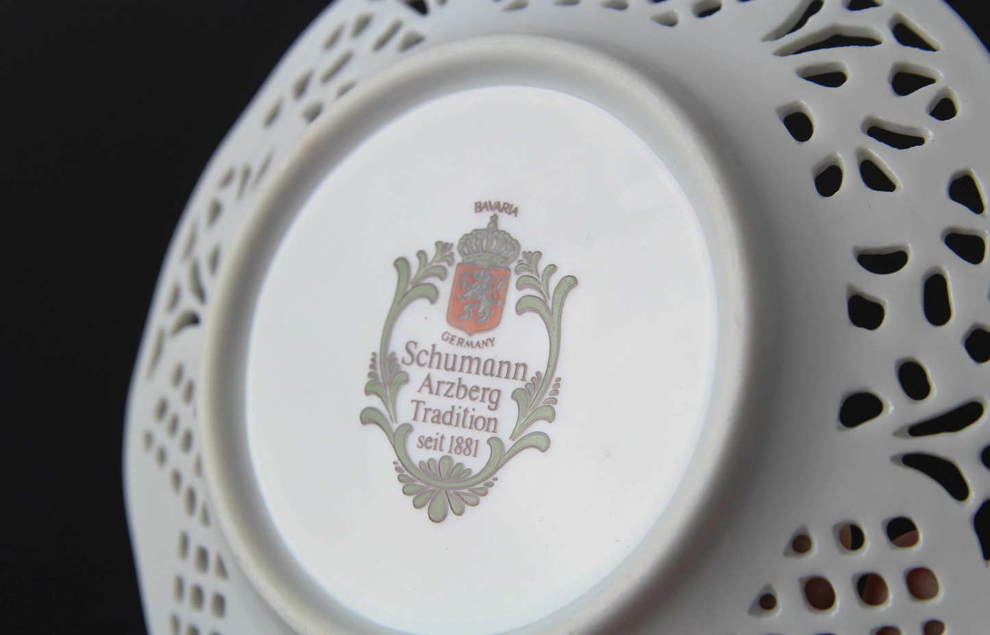 Schumann Porzellan-Schale Rote Rose