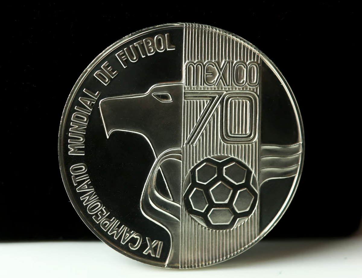 Silbermedaille Fußball-Weltmeisterschaft Mexico 1970