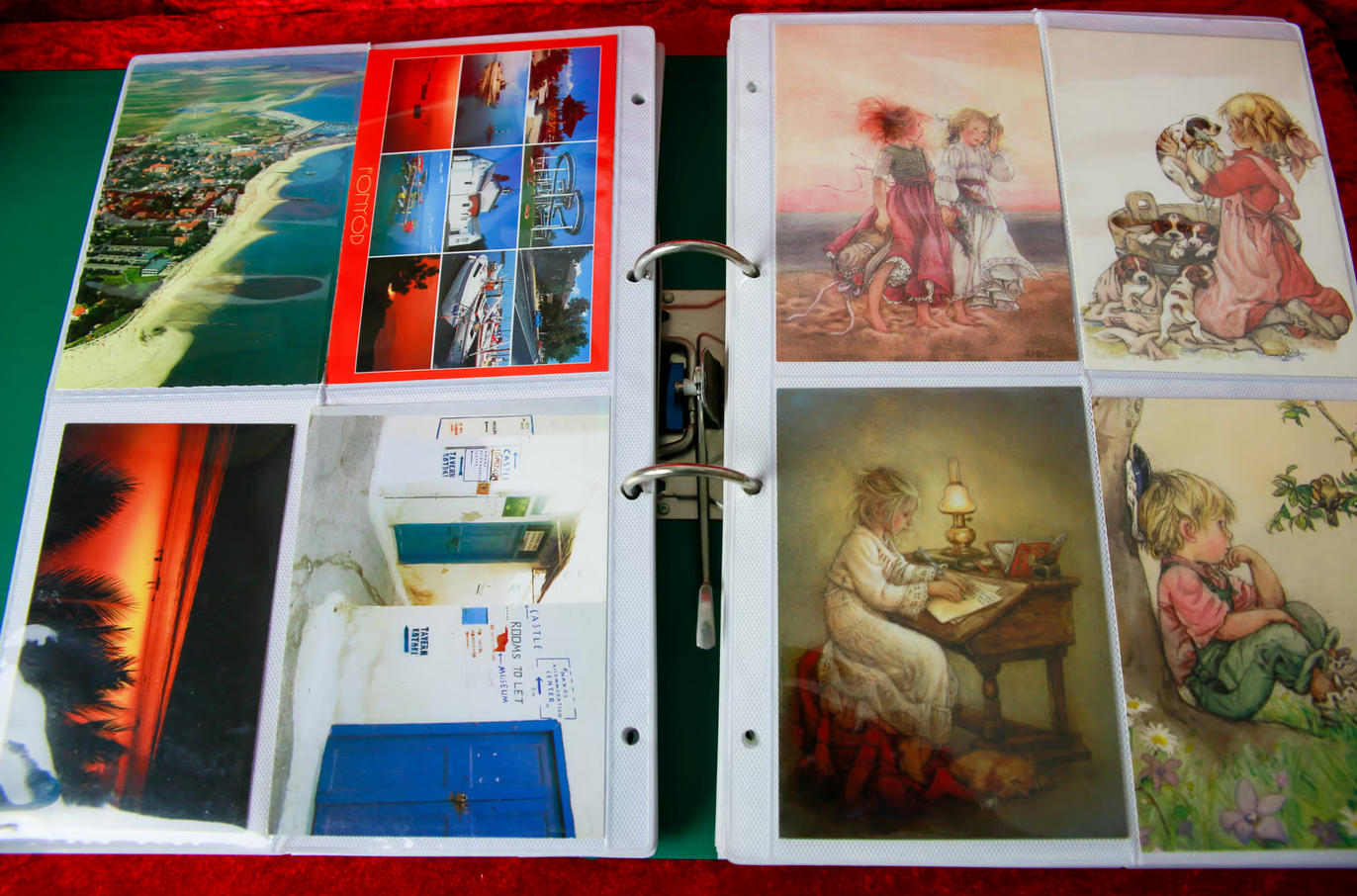 Altes Postkarten-Album mit 200 Motiven