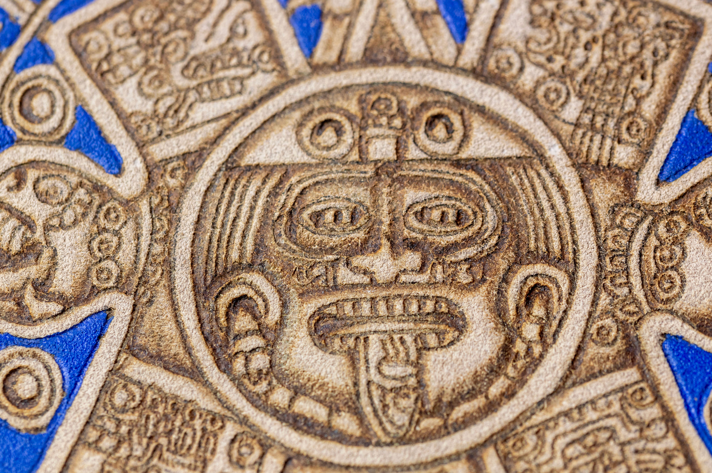 Azteken-Kalender auf Wildleder