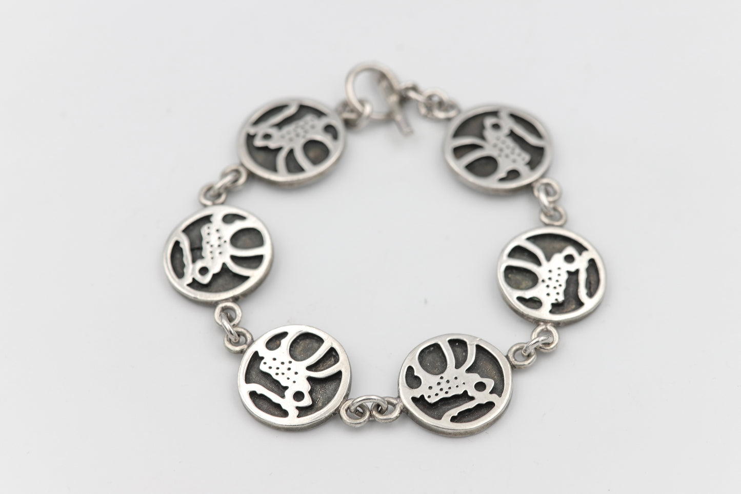 Skandinavisches Vintage-Silberarmband