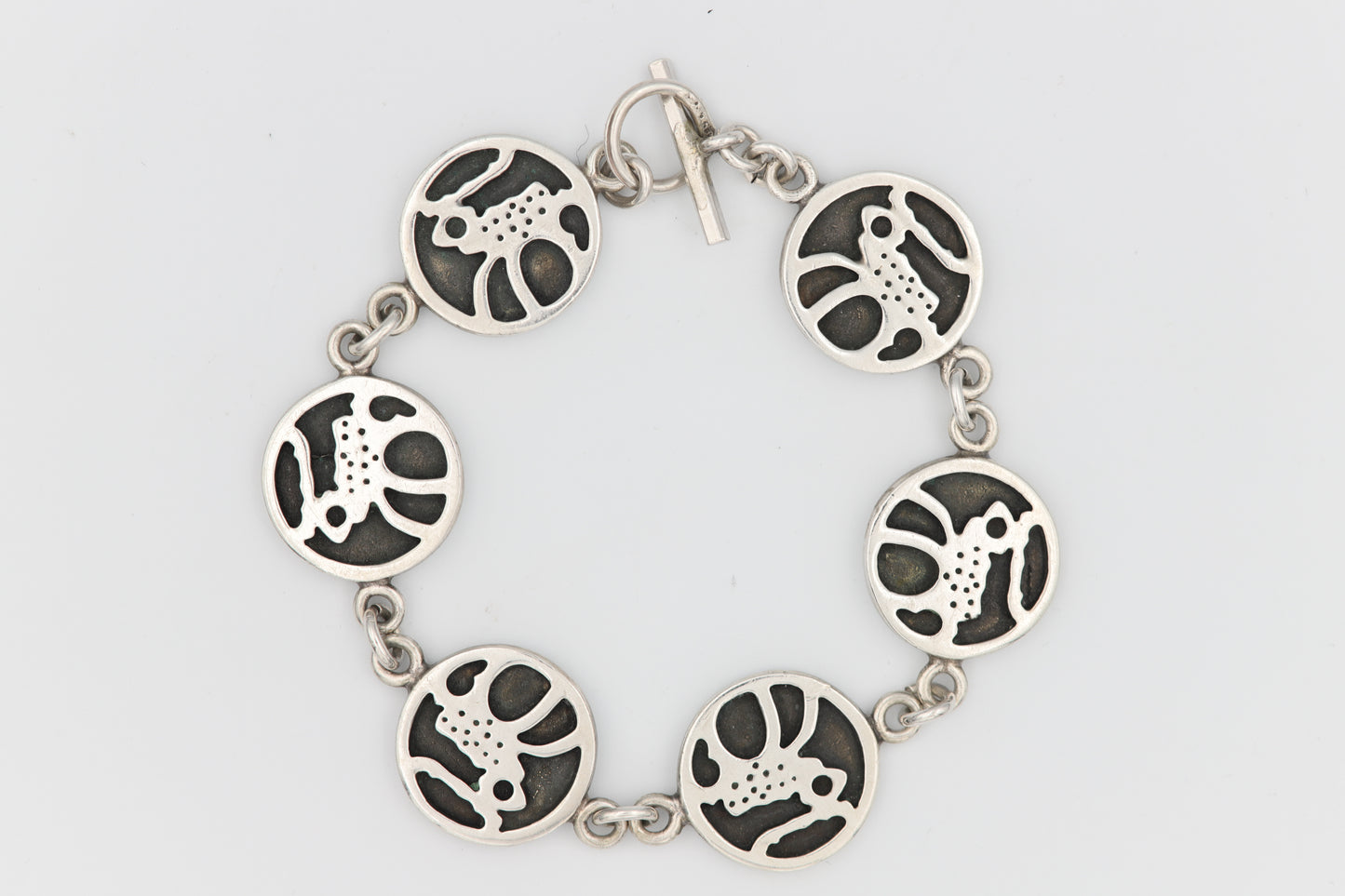 Skandinavisches Vintage-Silberarmband