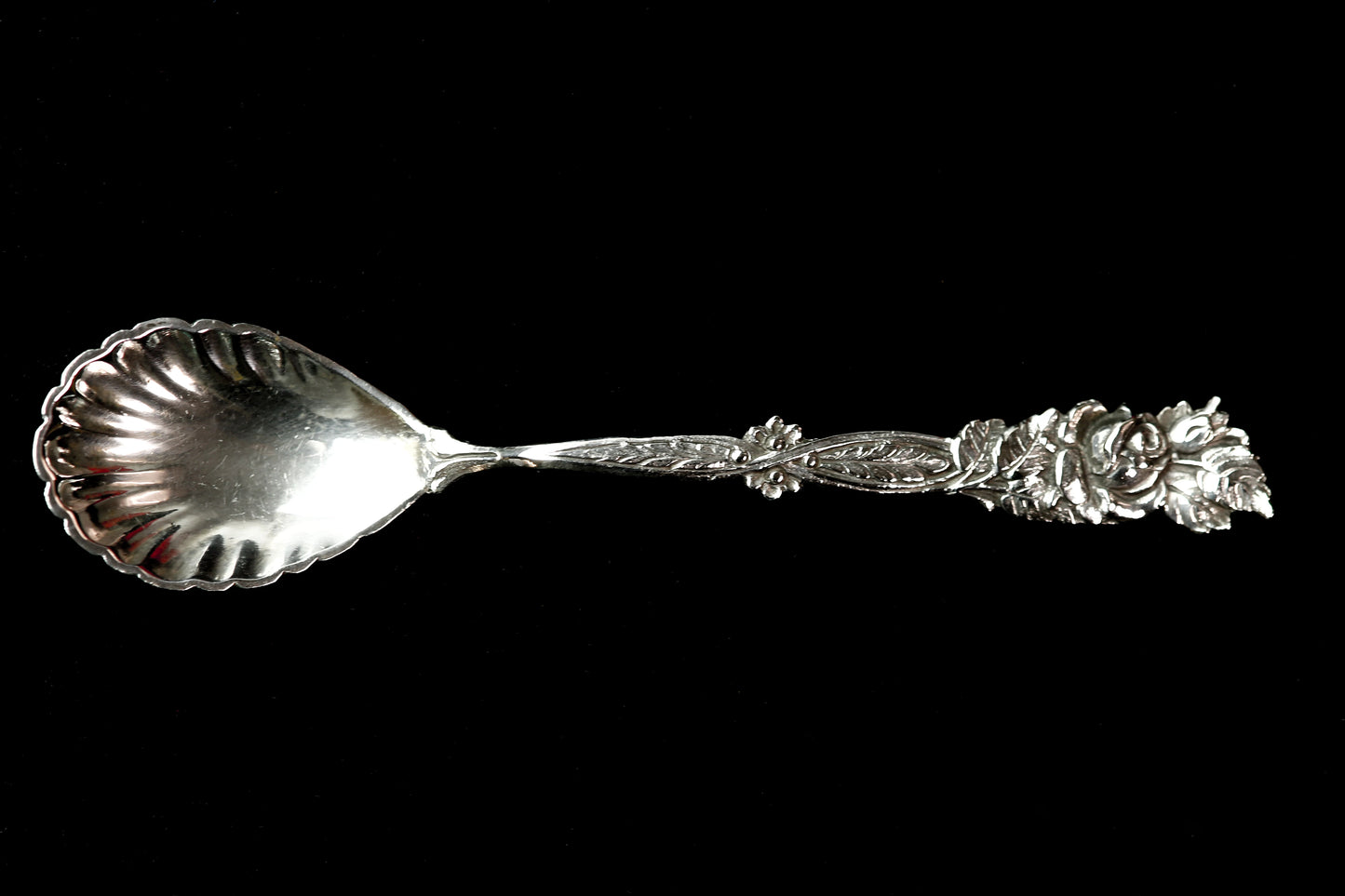 Drei Gedecklöffel aus Antiksilber, Hildesheimer Rose