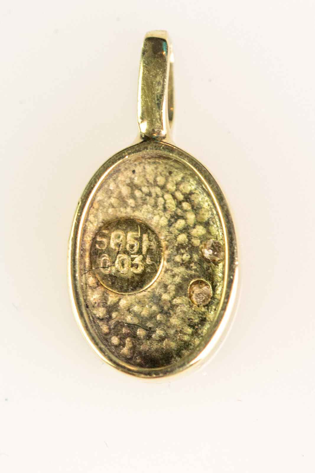 Gelbgold-Anhänger 14 Karat mit Brillantbesatz