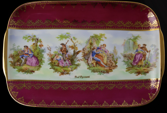 Prunkschale "Bad Pyrmont" von Gloria Fine Porcelain Bavaria