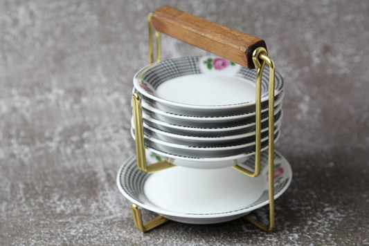 Kleine Etagere Winterling Porzellan