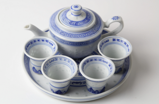 Komplettes Chinesisches Tee-Service, 7-teilig