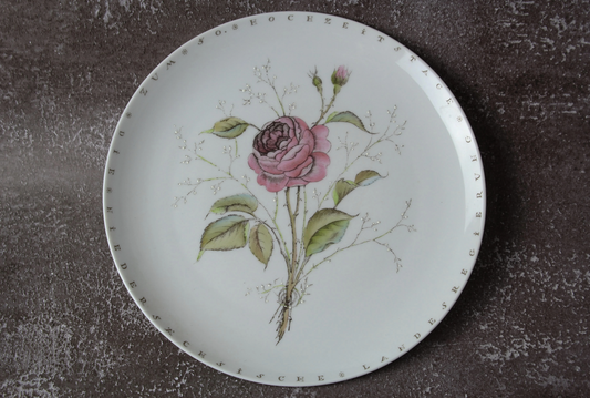 Fürstenberg-Teller Goldene Hochzeit