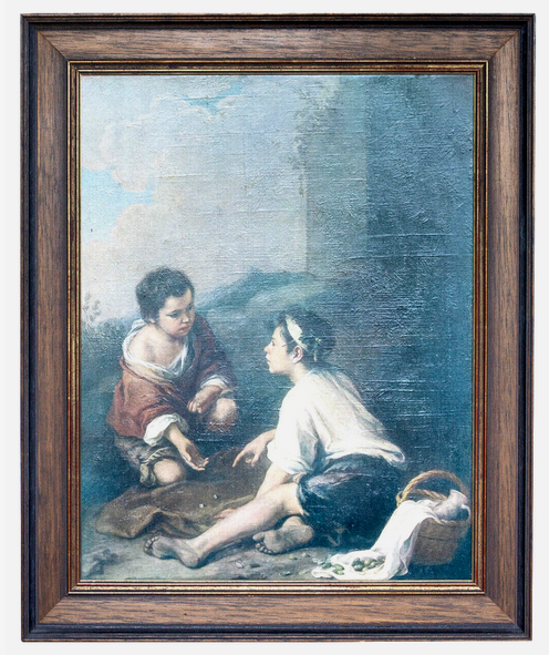 Kunstdruck-Gemälde Würfelspieler von Bartolomé Murillo