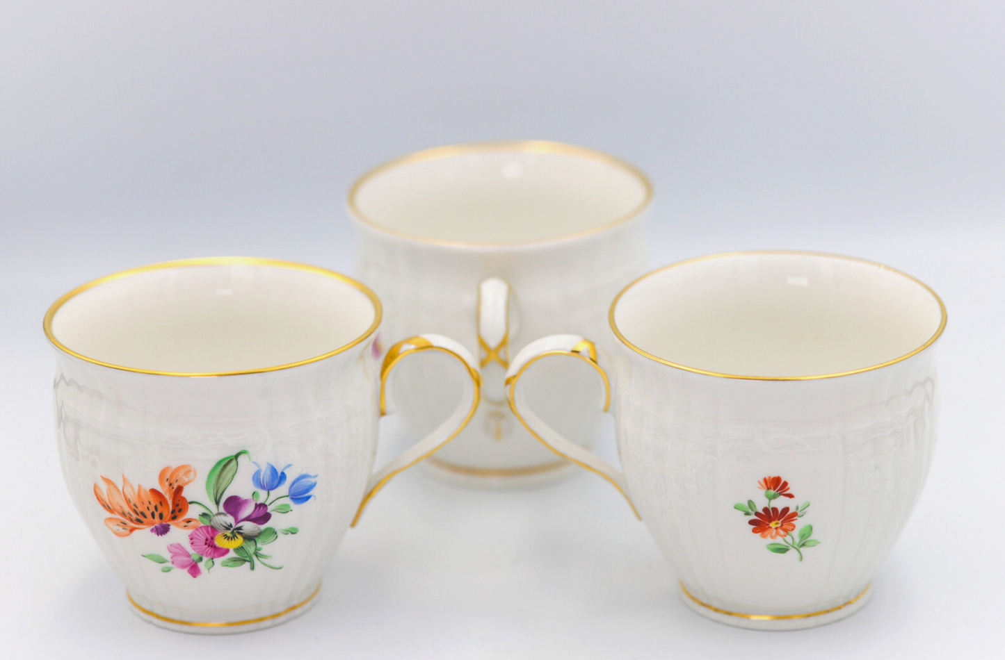 KPM Berlin Rocaille, Set 3 Kaffeetassen