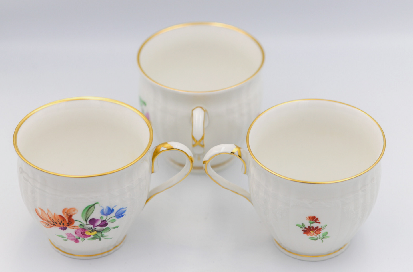 KPM Berlin Rocaille, Set 3 Kaffeetassen