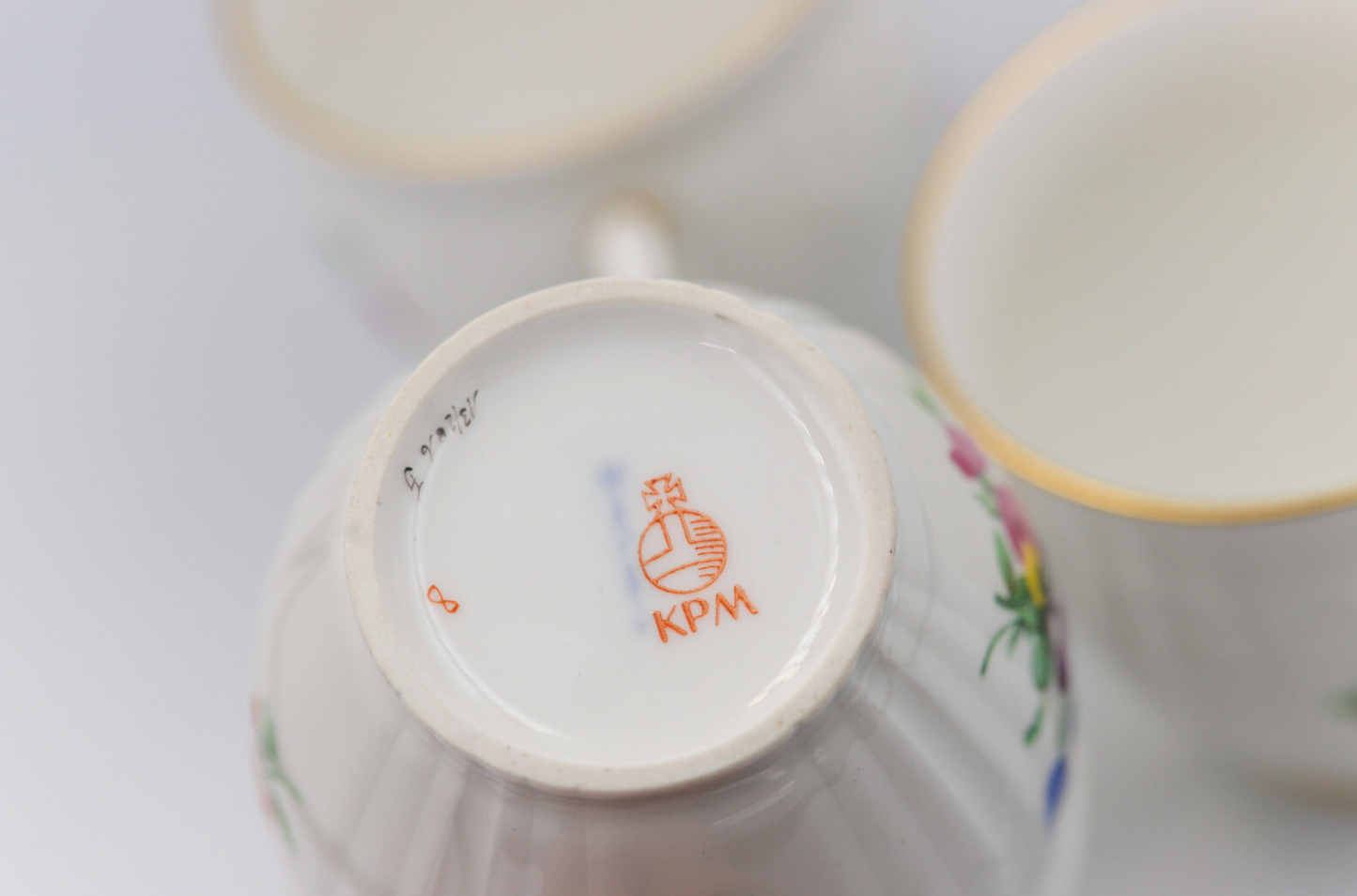 KPM Berlin Rocaille, Set 3 Kaffeetassen