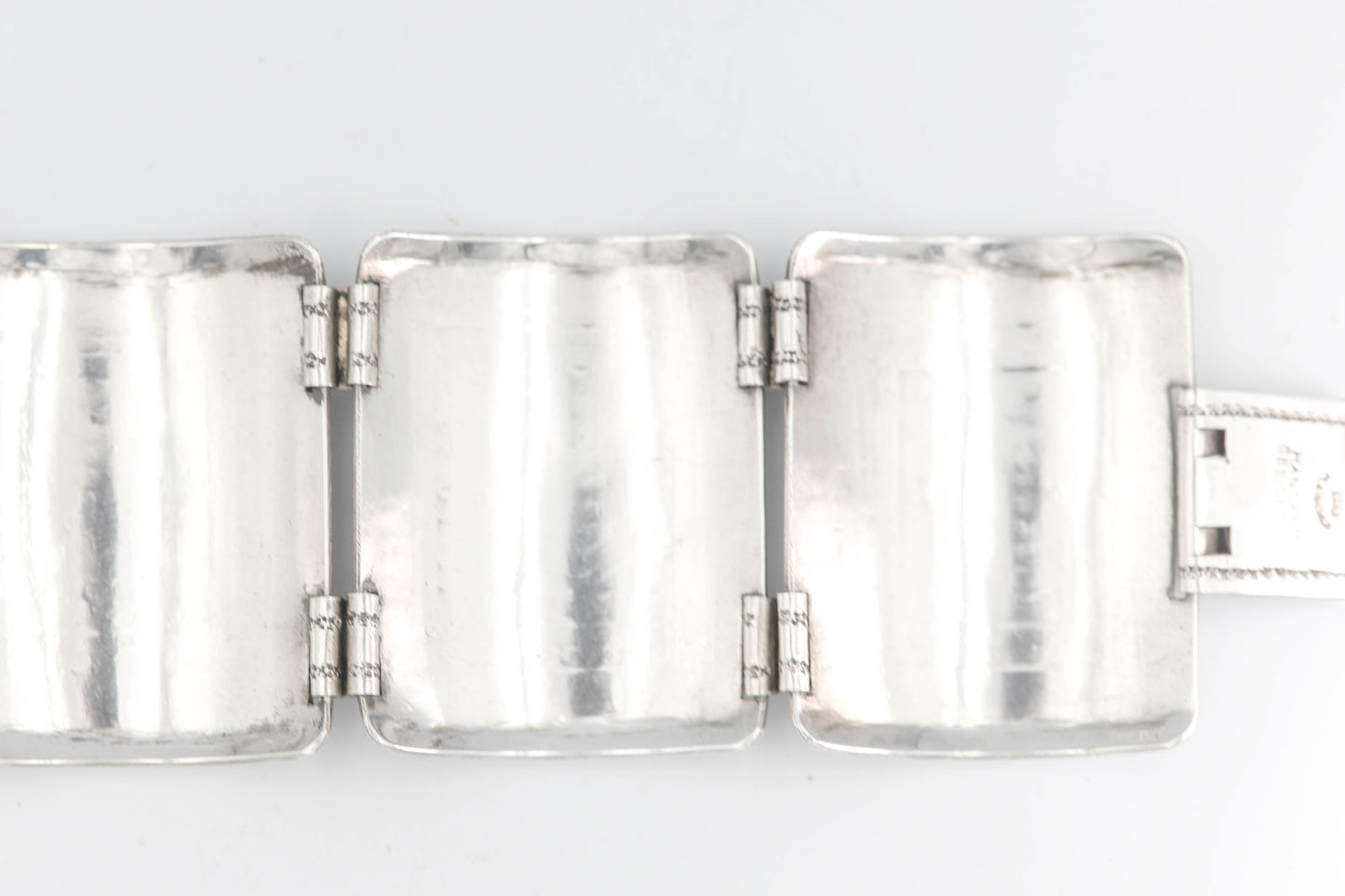 Massives Vintage-Silberarmband – Manufaktur-Handarbeit