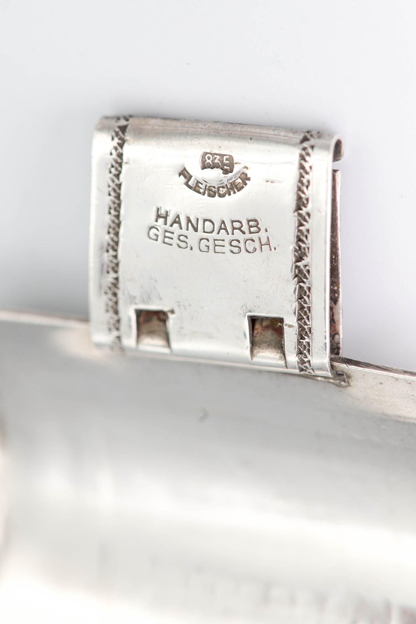 Massives Vintage-Silberarmband – Manufaktur-Handarbeit