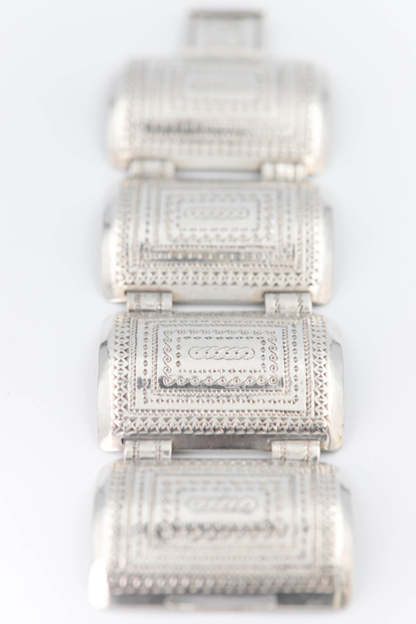Massives Vintage-Silberarmband – Manufaktur-Handarbeit