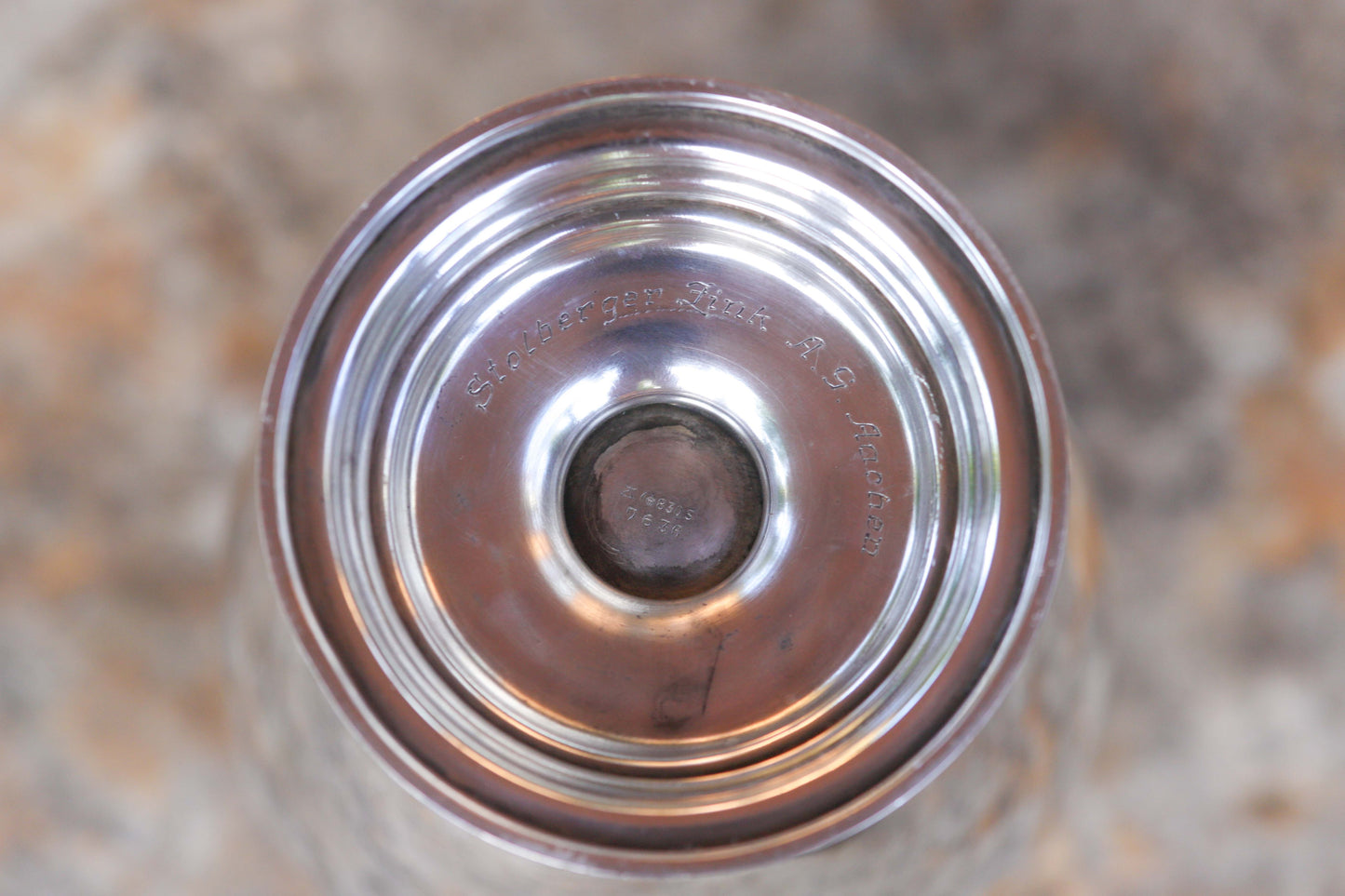 Vintage-Vase aus 835er-Silber