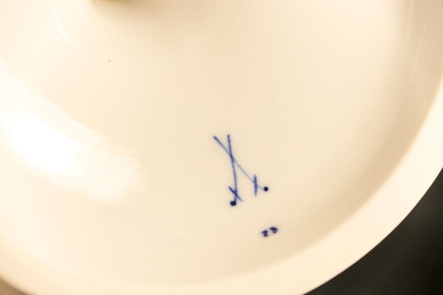 Meissen Zwiebelmuster Tafelaufsatz Tazza 22 cm, 1. Wahl