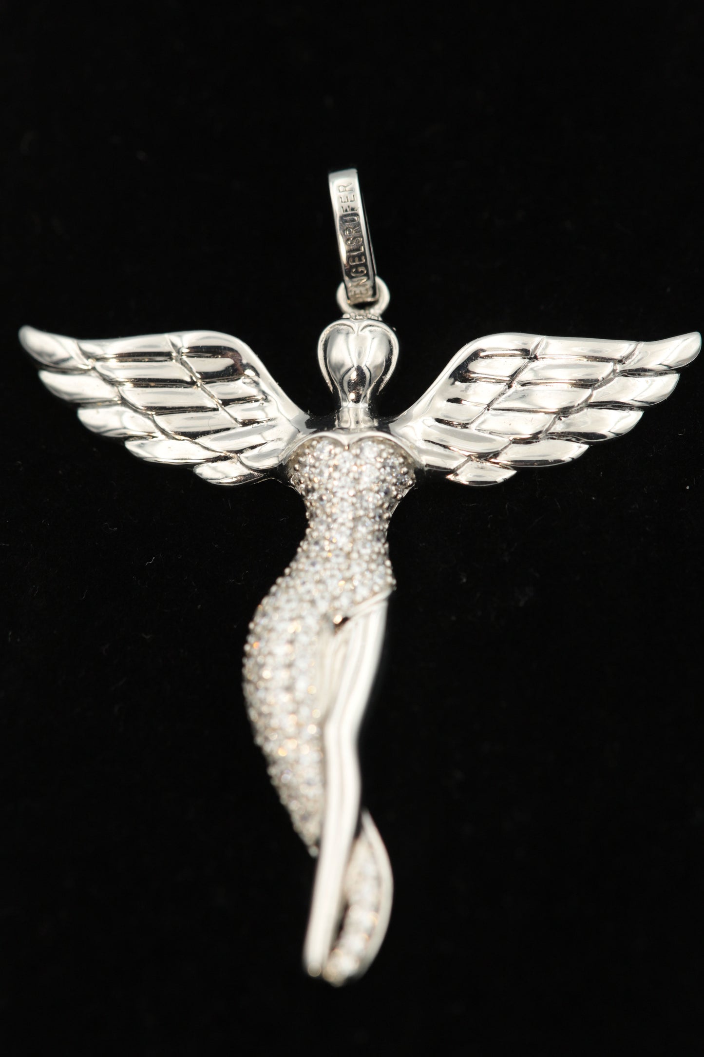 Engelsrufer Schutzengel-Anhänger, 925er-Silber mit Zirkonia