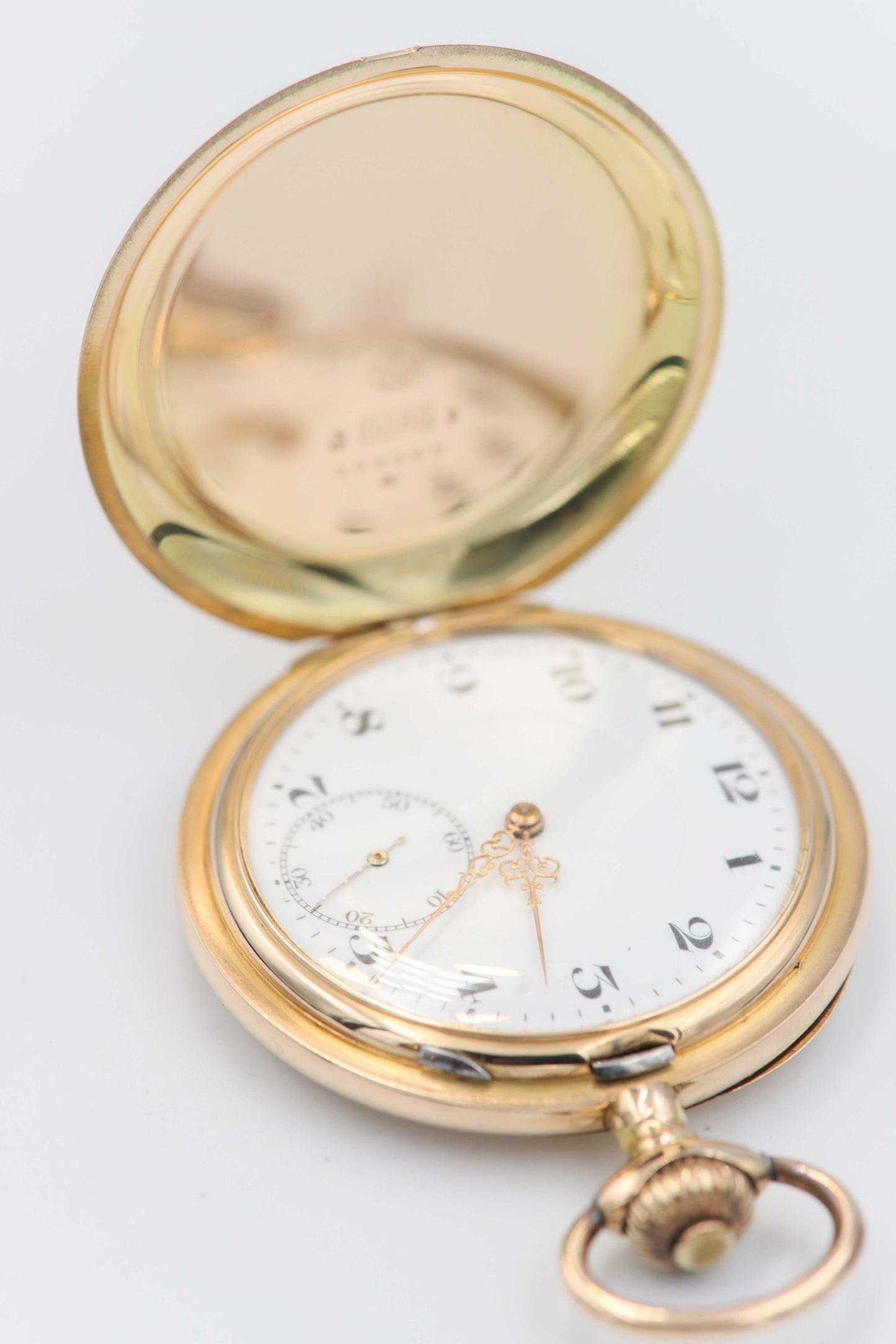 14 Karat Gabus Frères Savonette-Taschenuhr